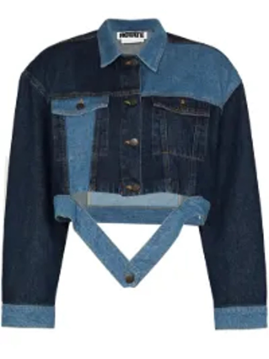 Rotate Jackets & Blazers - Rotate Panelled Black Iris Comb Sara Size EU 34 / US 2 Jacket